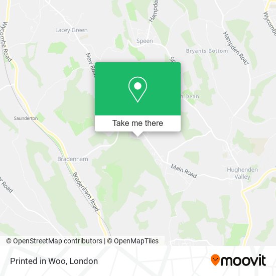 Printed in Woo map