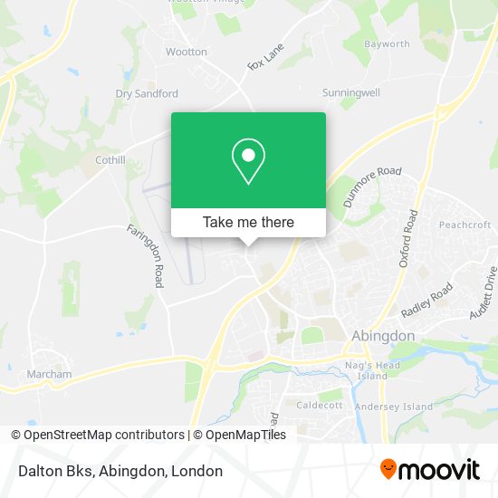 Dalton Bks, Abingdon map