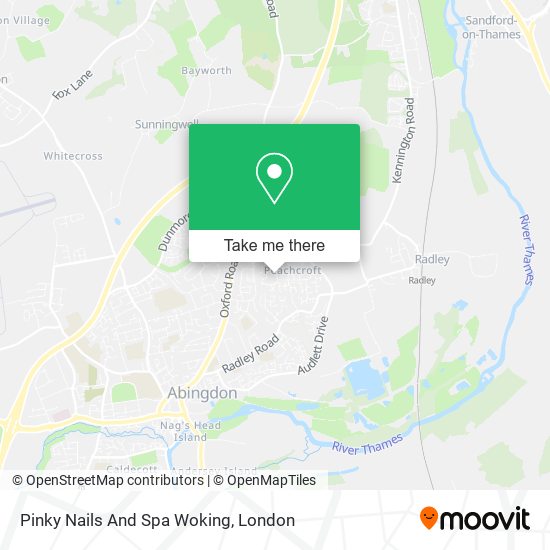 Pinky Nails And Spa Woking map