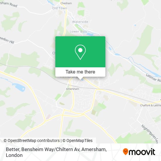 Better, Bensheim Way / Chiltern Av, Amersham map