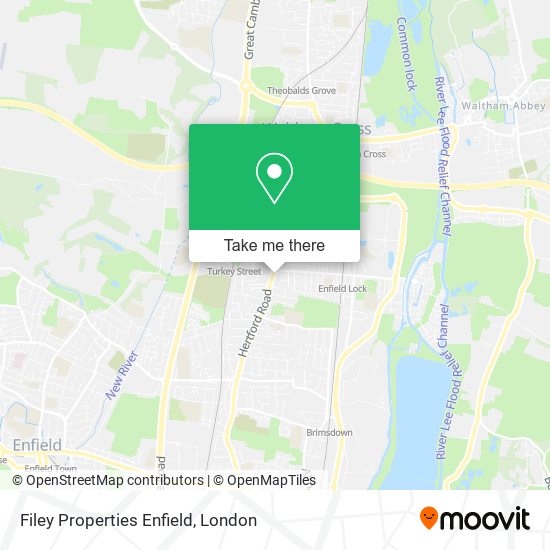 Filey Properties Enfield map