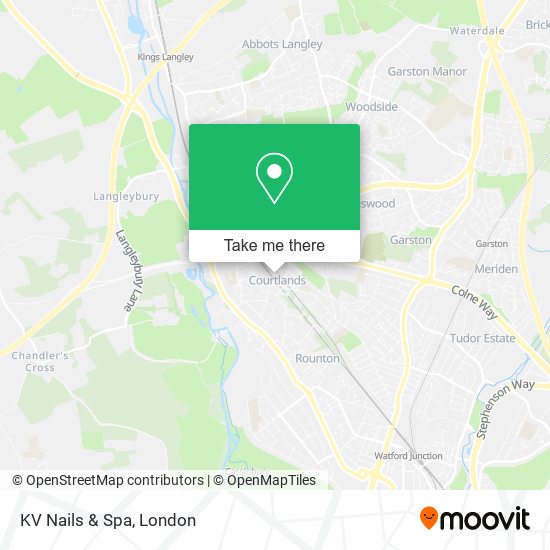KV Nails & Spa map
