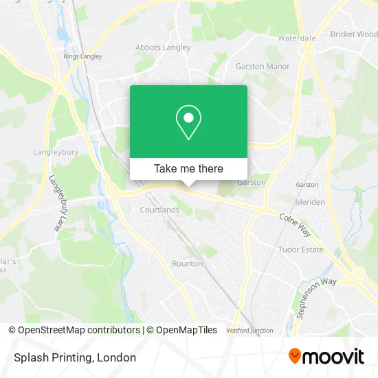 Splash Printing map