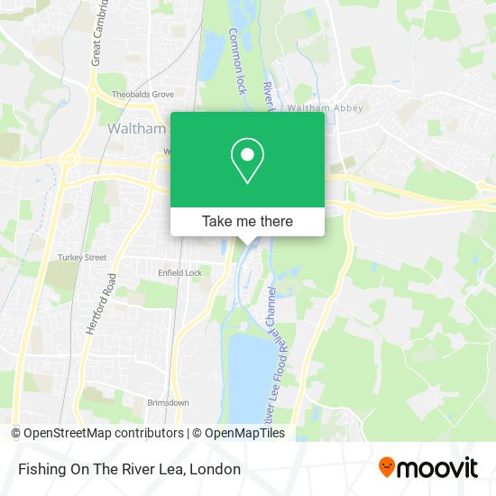Fishing On The River Lea map