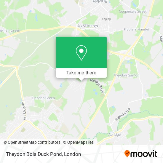 Theydon Bois Duck Pond map
