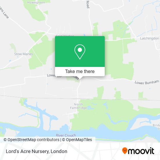 Lord's Acre Nursery map