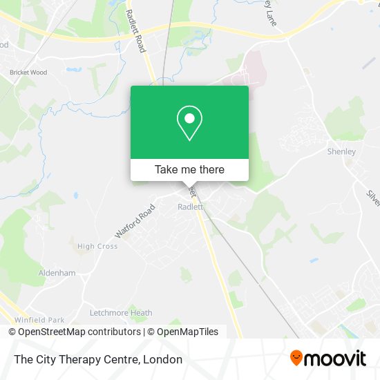 The City Therapy Centre map