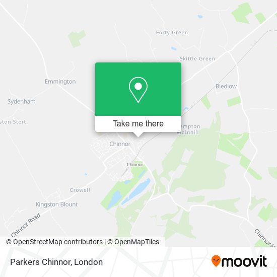Parkers Chinnor map