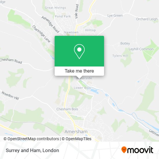 Surrey and Ham map