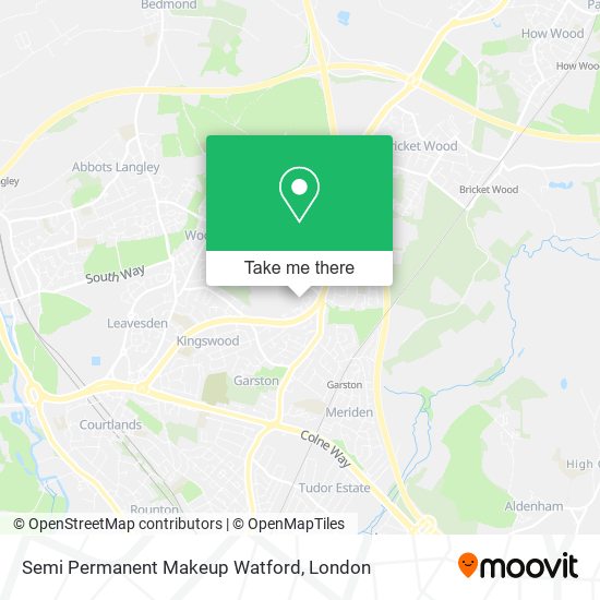 Semi Permanent Makeup Watford map