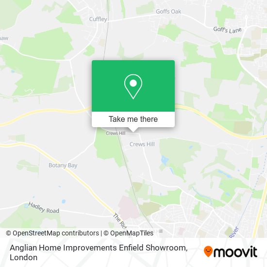 Anglian Home Improvements Enfield Showroom map