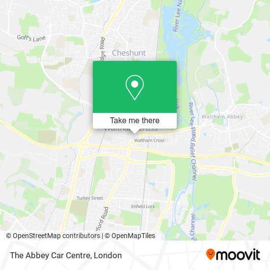 The Abbey Car Centre map