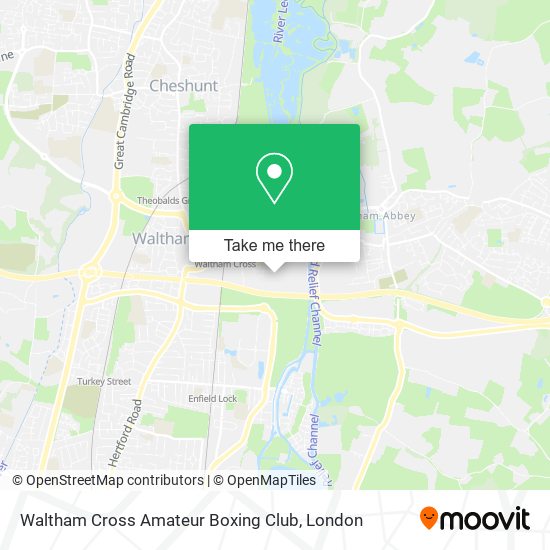Waltham Cross Amateur Boxing Club map