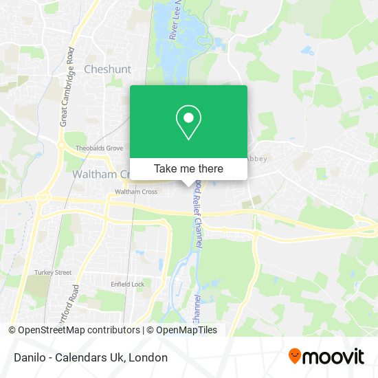 Danilo - Calendars Uk map