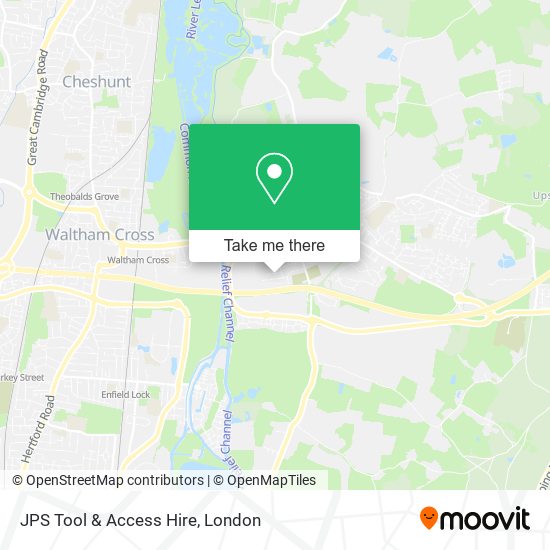 JPS Tool & Access Hire map