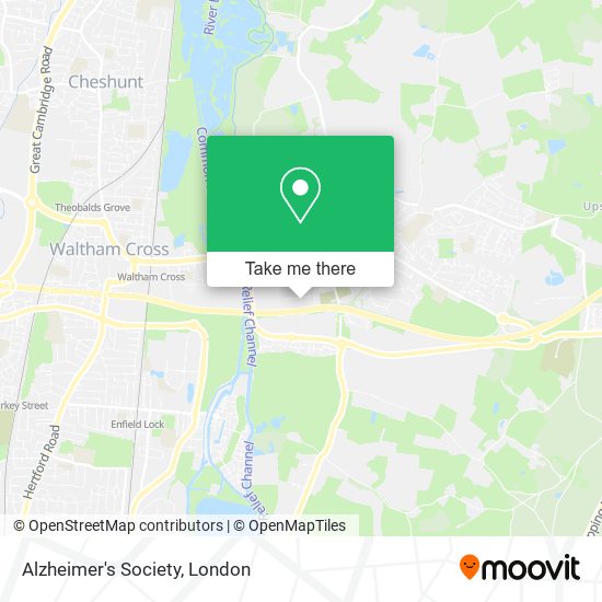Alzheimer's Society map