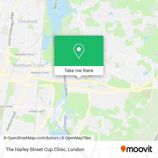 The Harley Street Cup Clinic map