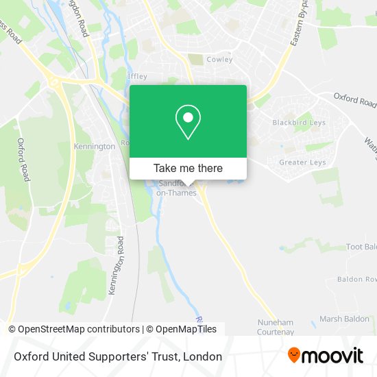 Oxford United Supporters' Trust map
