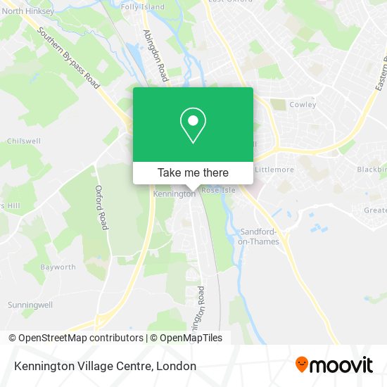 Kennington Village Centre map