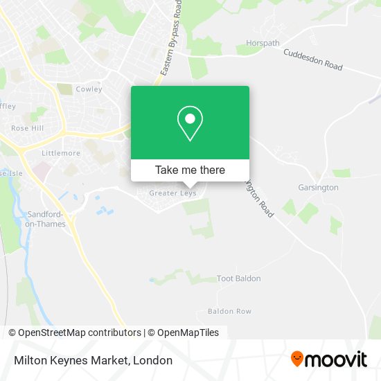 Milton Keynes Market map