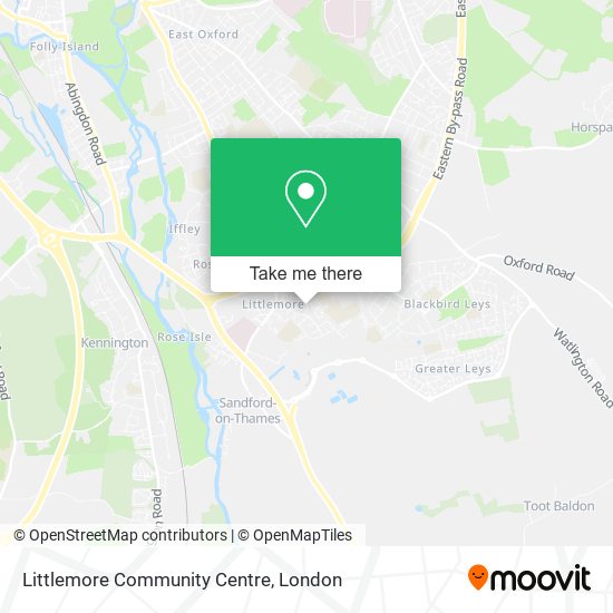 Littlemore Community Centre map