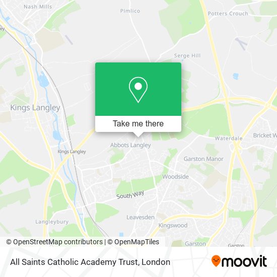 All Saints Catholic Academy Trust map