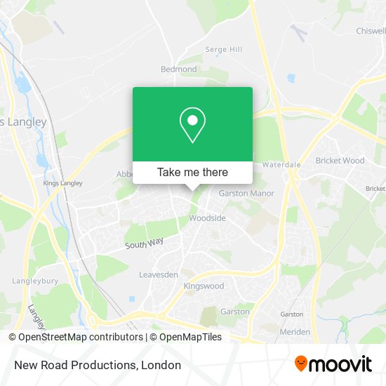 New Road Productions map