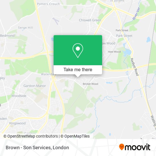 Brown - Son Services map