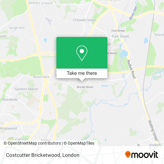 Costcutter Bricketwood map