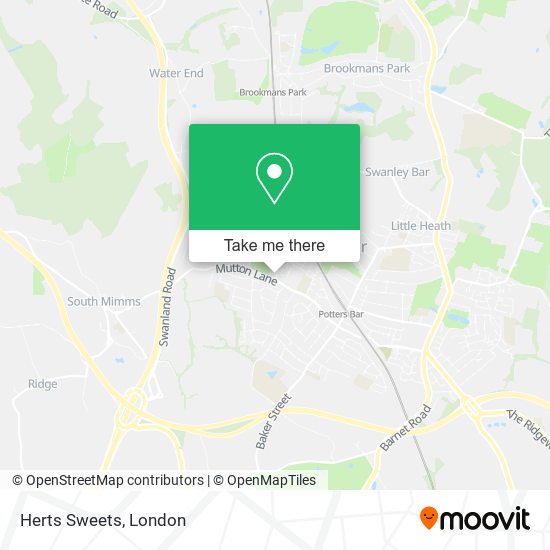 Herts Sweets map
