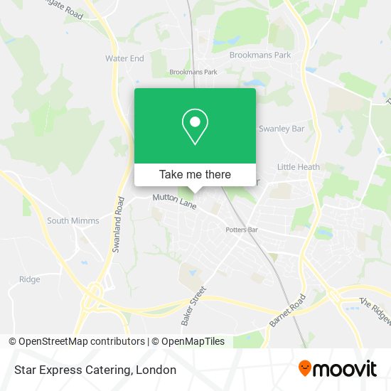Star Express Catering map
