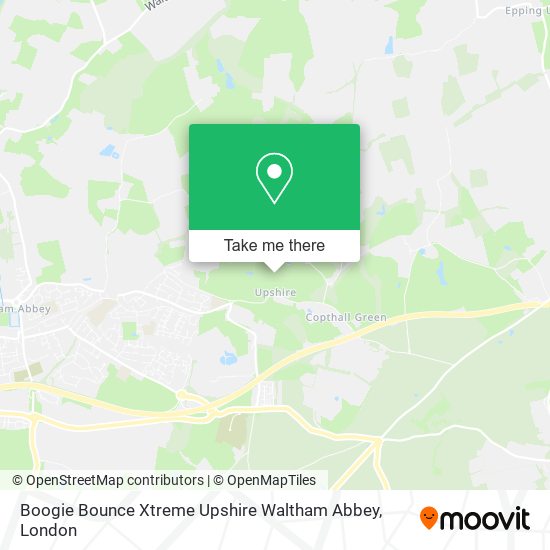 Boogie Bounce Xtreme Upshire Waltham Abbey map