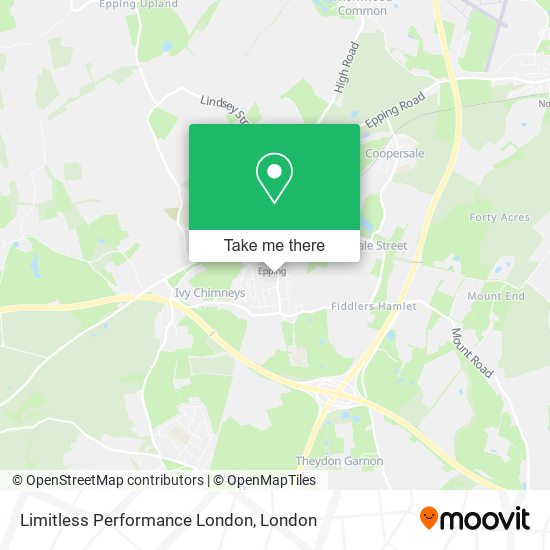 Limitless Performance London map