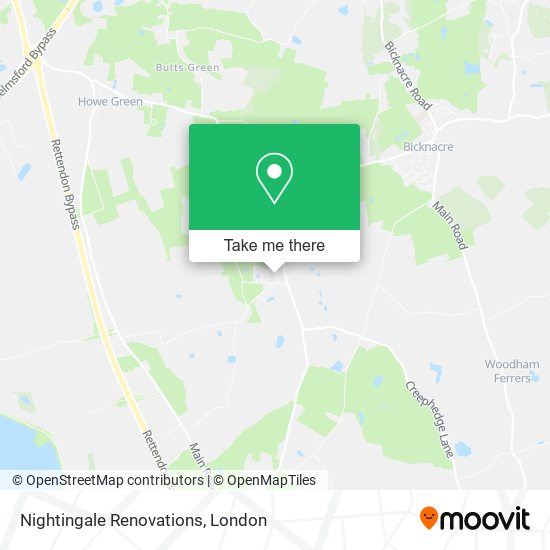 Nightingale Renovations map