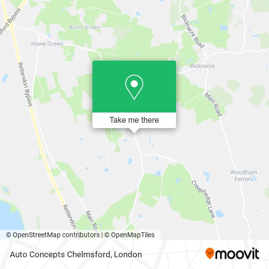 Auto Concepts Chelmsford map