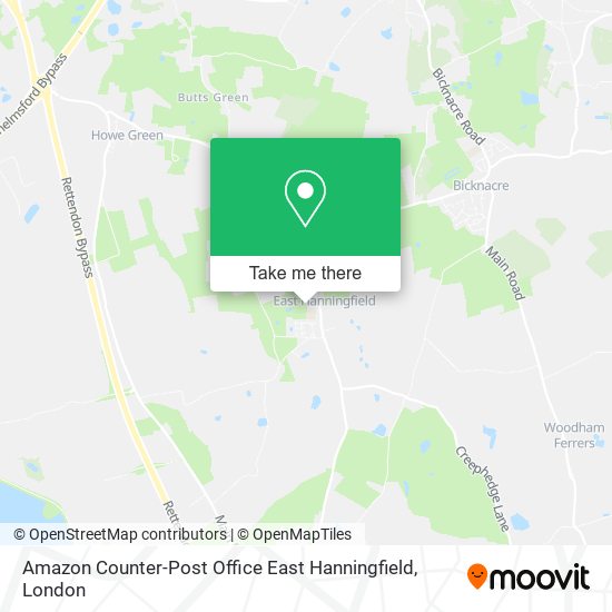 Amazon Counter-Post Office East Hanningfield map