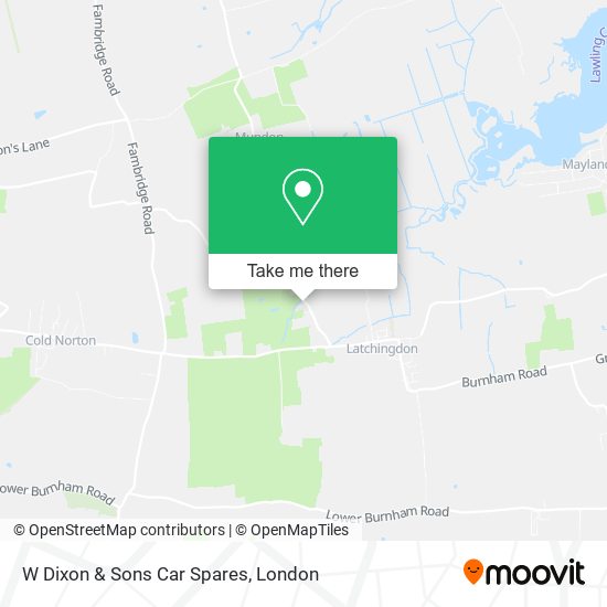 W Dixon & Sons Car Spares map