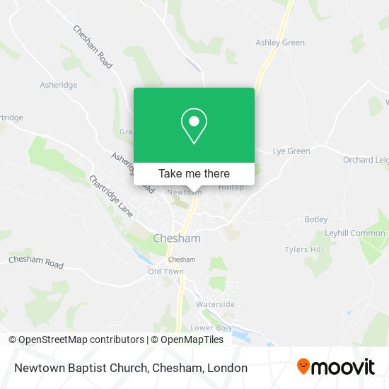 Newtown Baptist Church, Chesham map