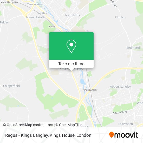 Regus - Kings Langley, Kings House map