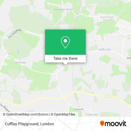 Cuffley Playground map