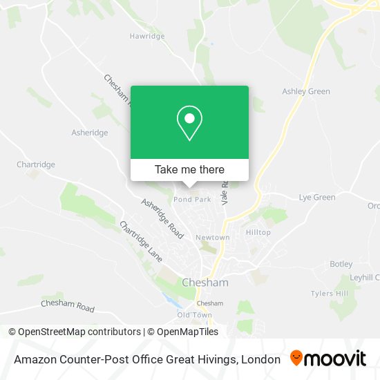 Amazon Counter-Post Office Great Hivings map