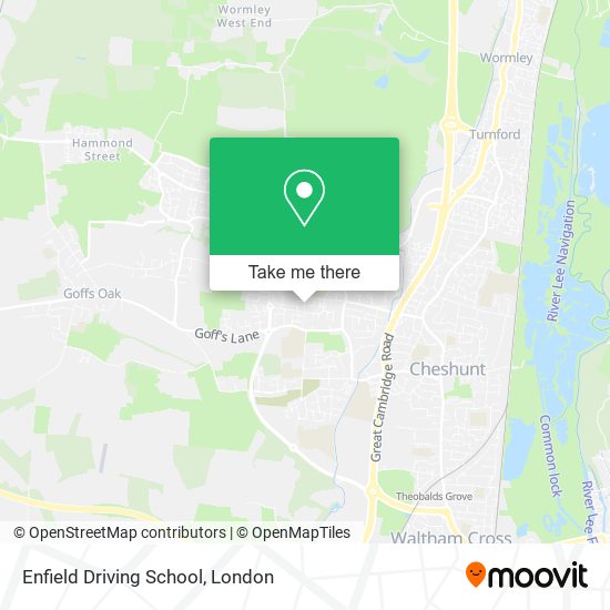 Enfield Driving School map