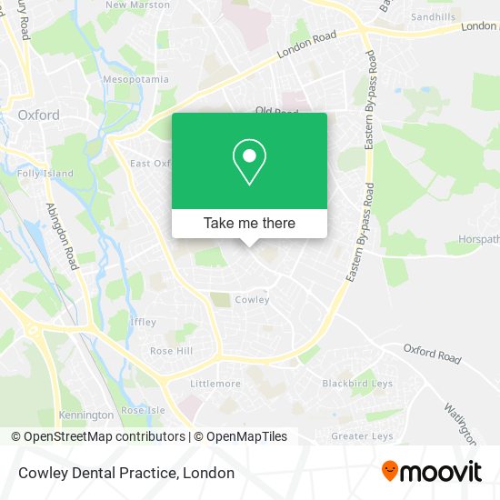 Cowley Dental Practice map