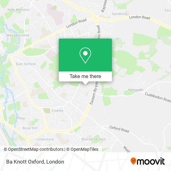 Ba Knott Oxford map