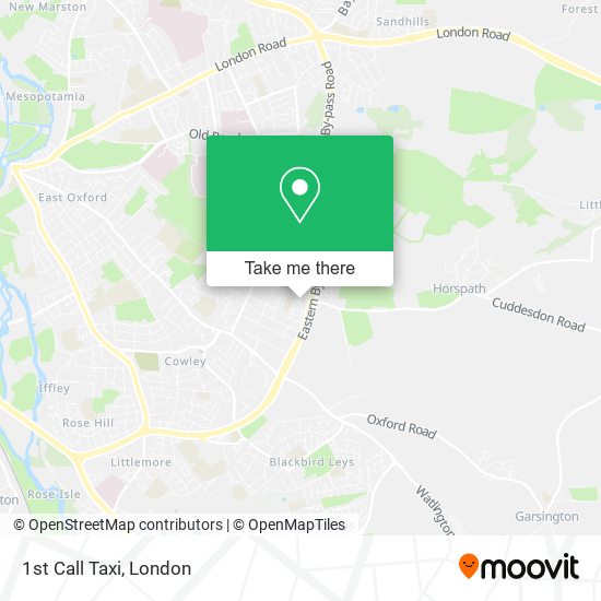 1st Call Taxi map