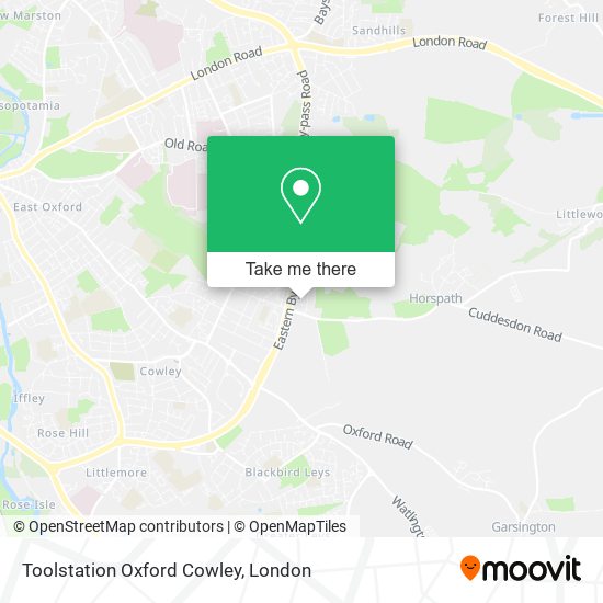 Toolstation Oxford Cowley map