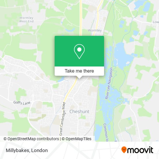 Millybakes map