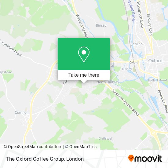 The Oxford Coffee Group map