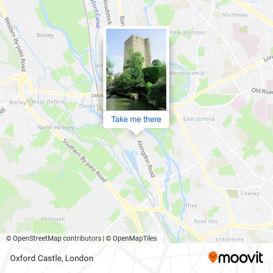 Oxford Castle map