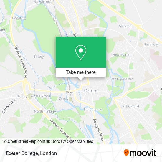 Exeter College map